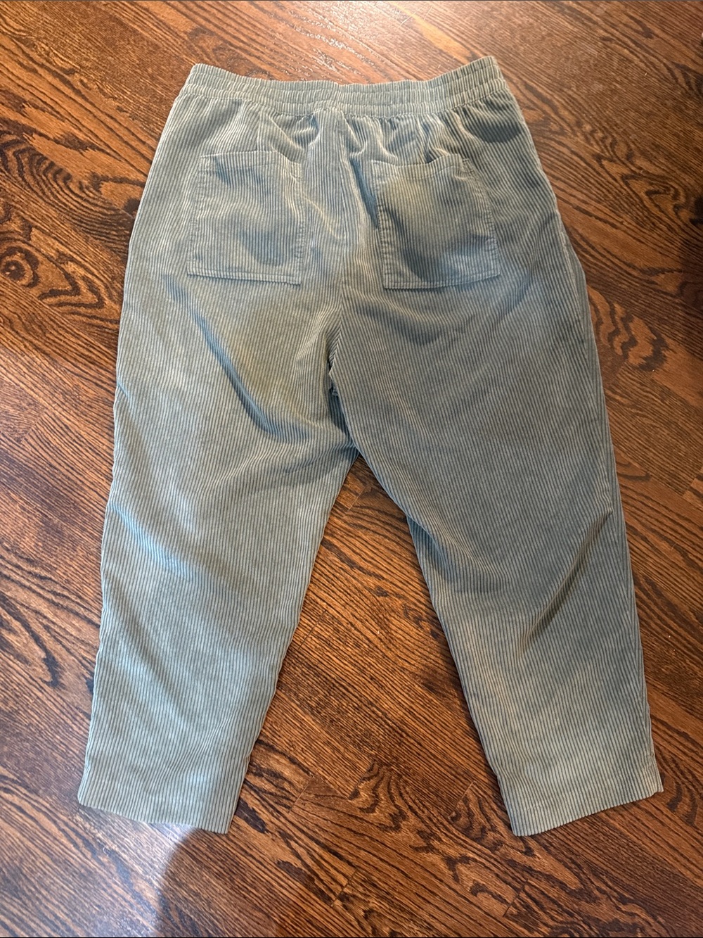 GAP Olive Green Wide Wale Corduroy Pull On Pants Size XL